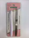 Beautiful straight-handled eyebrow shaping knife, sharp macro anti-scratch eyebrow shaving knife, eyebrow shaping and beauty tools, nail styling tweezers set Specification image
